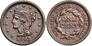 1 Цент США (1776 - ) Мідь 