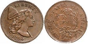 1 Цент США (1776 - ) Мідь 