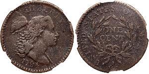 1 Цент США (1776 - ) Мідь 