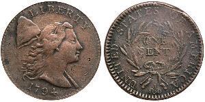 1 Цент США (1776 - ) Мідь 