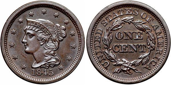 1 Цент США (1776 - ) Мідь 
