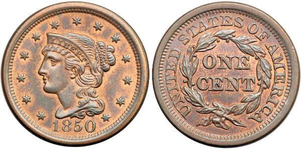 1 Цент США (1776 - ) Мідь 