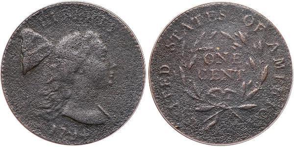 1 Цент США (1776 - ) Мідь 