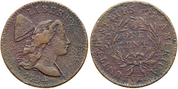 1 Цент США (1776 - ) Мідь 