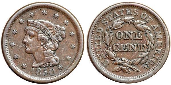 1 Цент США (1776 - ) Мідь 