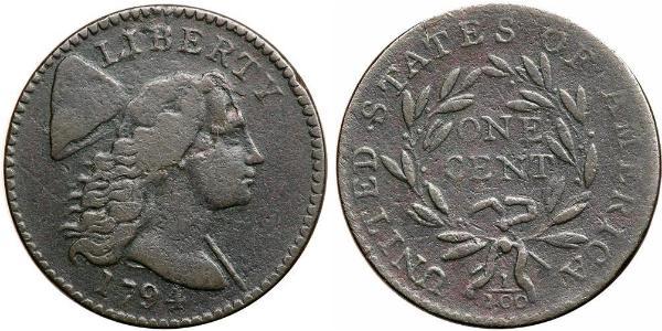 1 Цент США (1776 - ) Мідь 