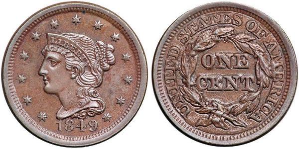 1 Цент США (1776 - ) Мідь 