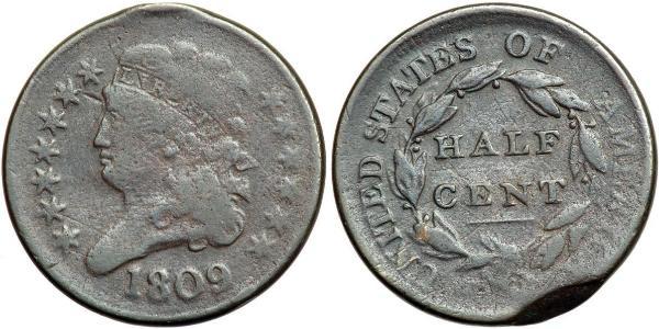 1 Цент США (1776 - ) Мідь 