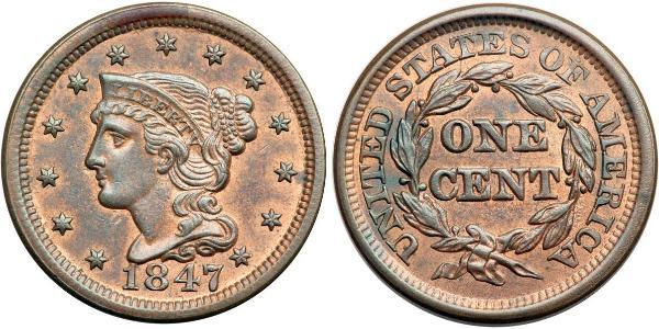 1 Цент США (1776 - ) Мідь 