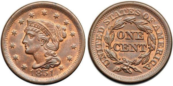 1 Цент США (1776 - ) Мідь 