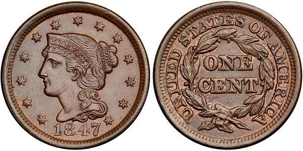 1 Цент США (1776 - ) Мідь 
