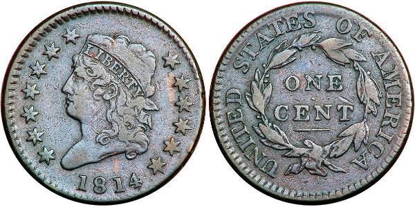 1 Цент США (1776 - ) Мідь 