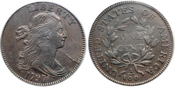 1 Цент США (1776 - ) Мідь 