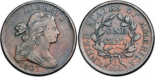 1 Цент США (1776 - ) Мідь 