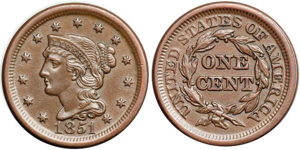 1 Цент США (1776 - ) Мідь 