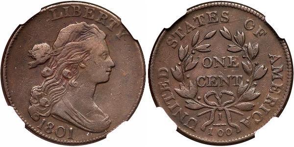 1 Цент США (1776 - ) Мідь 