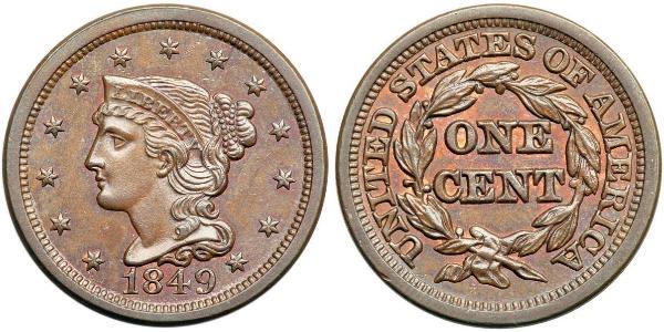 1 Цент США (1776 - ) Мідь 