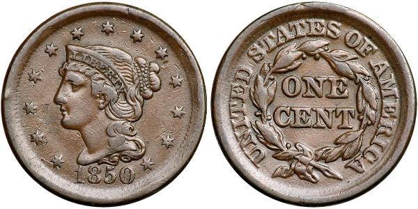 1 Цент США (1776 - ) Мідь 