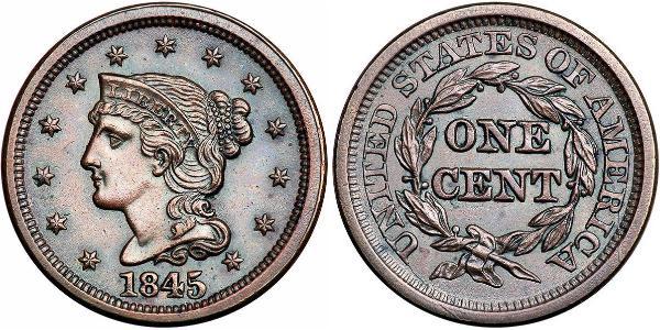 1 Цент США (1776 - ) Мідь 