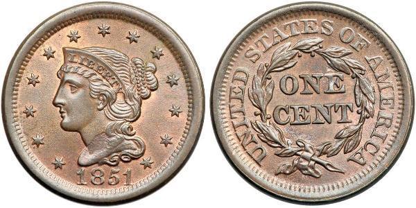 1 Цент США (1776 - ) Мідь 