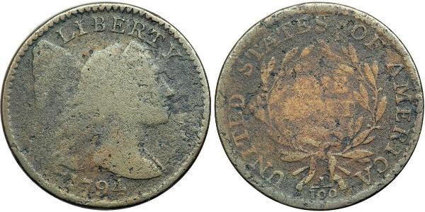 1 Цент США (1776 - ) Мідь 