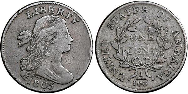 1 Цент США (1776 - ) Мідь 
