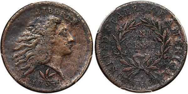 1 Цент США (1776 - ) Мідь 