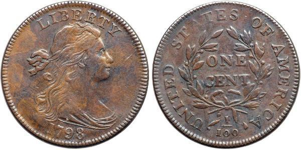 1 Цент США (1776 - ) Мідь 