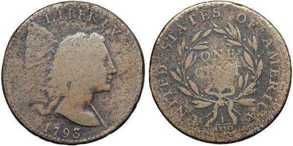 1 Цент США (1776 - ) Мідь 