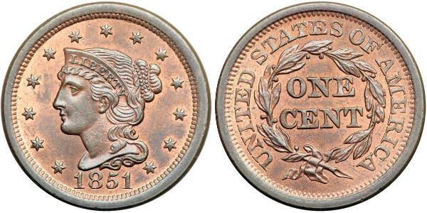1 Цент США (1776 - ) Мідь 