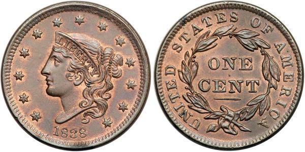 1 Цент США (1776 - ) Мідь 