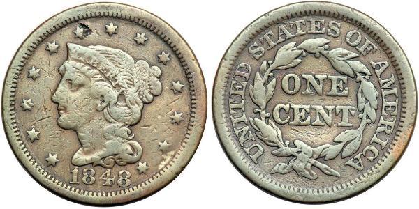 1 Цент США (1776 - ) Мідь 
