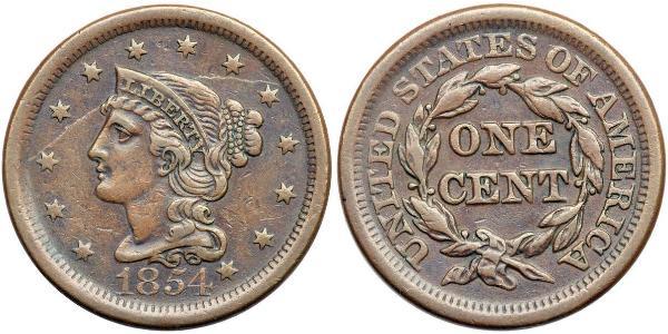 1 Цент США (1776 - ) Мідь 
