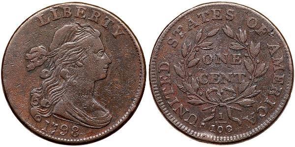 1 Цент США (1776 - ) Мідь 