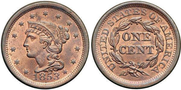 1 Цент США (1776 - ) Мідь 