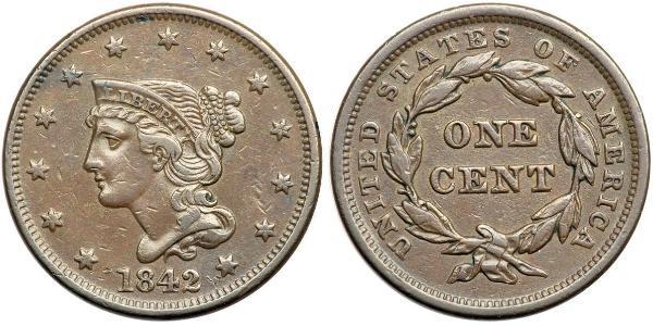 1 Цент США (1776 - ) Мідь 