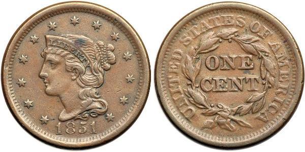 1 Цент США (1776 - ) Мідь 