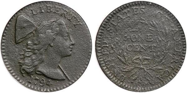 1 Цент США (1776 - ) Мідь 