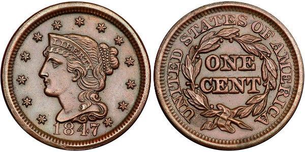 1 Цент США (1776 - ) Мідь 