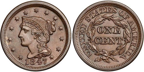1 Цент США (1776 - ) Мідь 