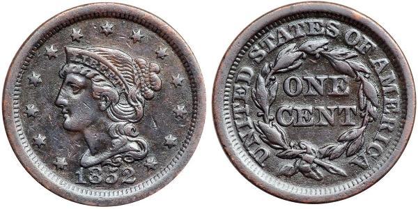 1 Цент США (1776 - ) Мідь 