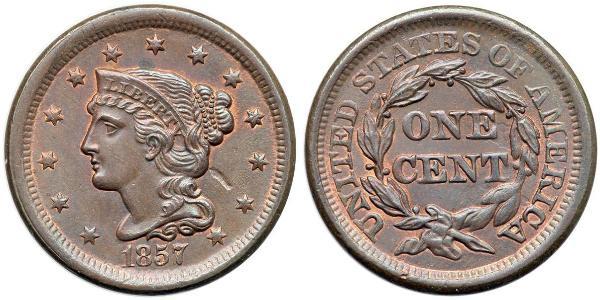 1 Цент США (1776 - ) Мідь 