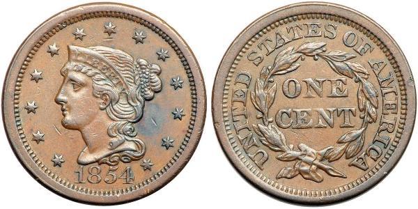 1 Цент США (1776 - ) Мідь 