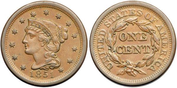 1 Цент США (1776 - ) Мідь 