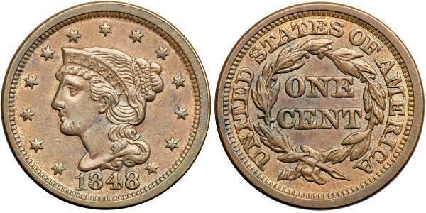 1 Цент США (1776 - ) Мідь 