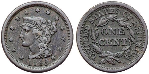 1 Цент США (1776 - ) Мідь 