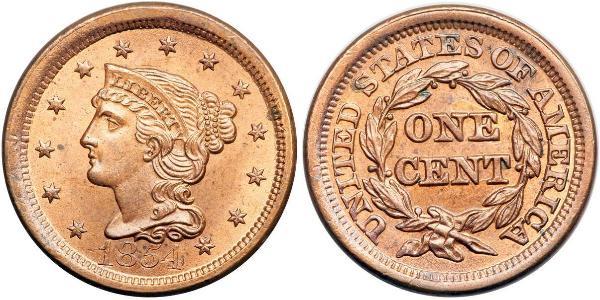 1 Цент США (1776 - ) Мідь 