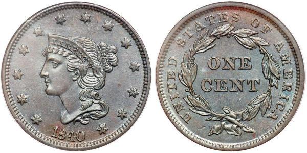 1 Цент США (1776 - ) Мідь 