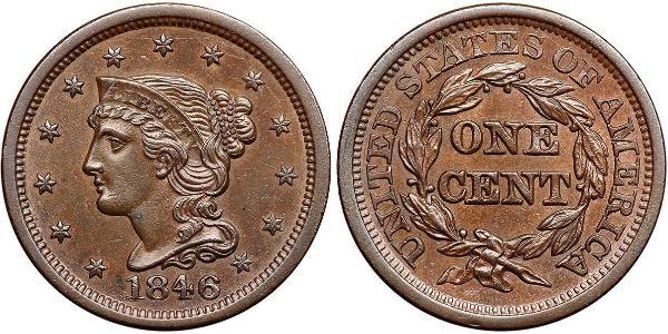 1 Цент США (1776 - ) Мідь 