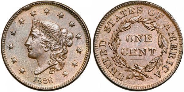 1 Цент США (1776 - ) Мідь 